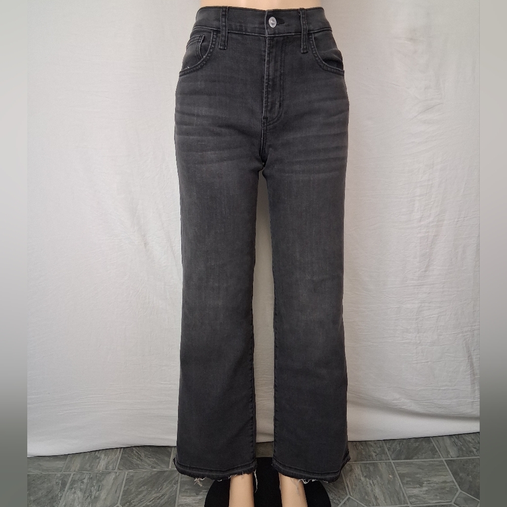 Hudson Jeans Washed Black Cropped Straight Ankle - Picture 3 of 16